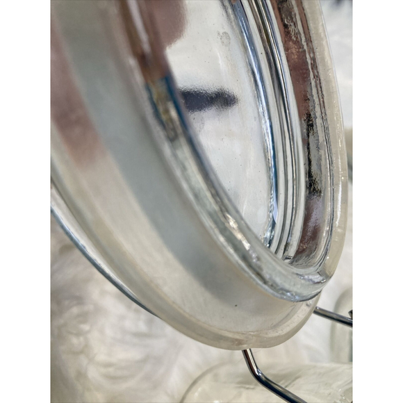 TWO Vintage Jars Sealing Canning Fermentation Air Seal Glass Food Storage Jar - Picture 7 of 9